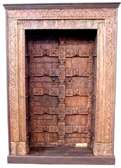 Antique Bookshelf From India, Antique Wood Shelves